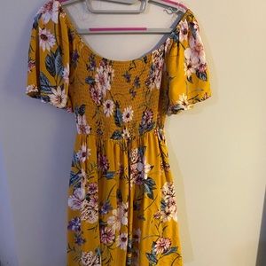 Off the shoulder dress